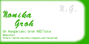 monika groh business card